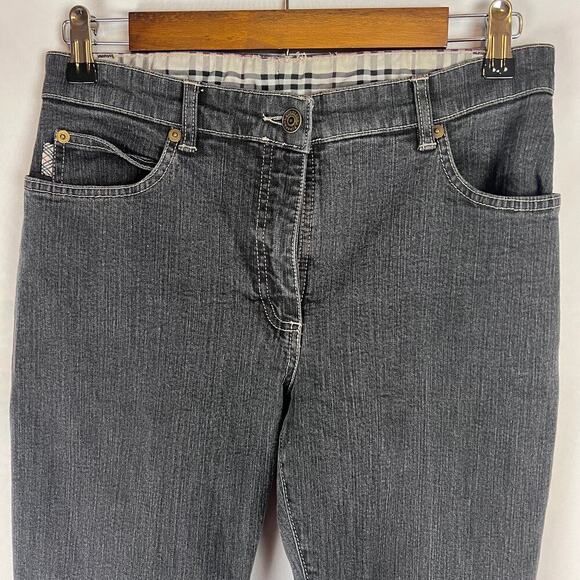 Burberry Women's Jeans Size 8 Flared in Black/Gray Denim - Picture 4 of 8